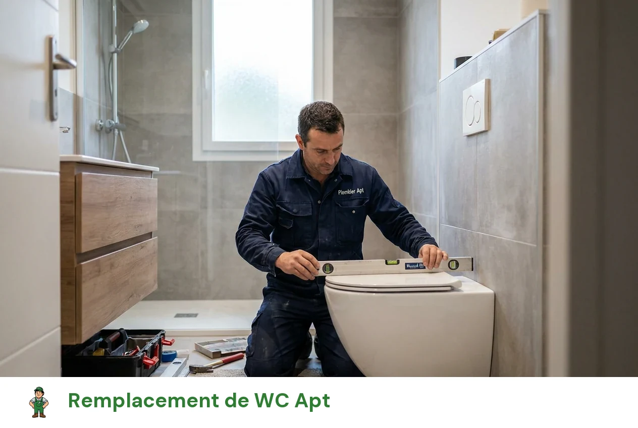Remplacement de WC à Apt
